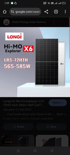 Longi Himo 6 For Sale  New panels Only 6 months uses 10 year warranty