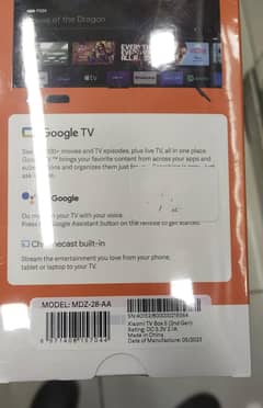 Mi Tv Box Android  Xiiomi original 4k 2nd Gen