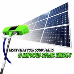 Solar panel cleaning brush with water pipe 10 feet rod 03334804778