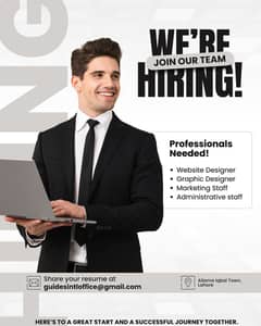  We're Hiring! Website Designer  Graphic Designer  Marketing S