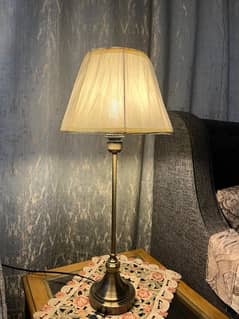 slim antique brass lamp