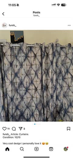 4 piece curtain set