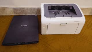 Used HP LaserJet Printer Pro M12a with Scanner  working Perfectly"
