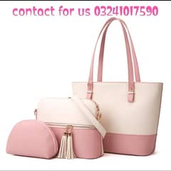 dream 3 pcs handbag new pack with free home delivery