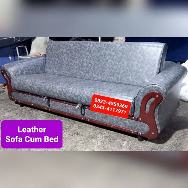 Sofa cum bed Molty double bed folding bed /Foam Mattress/Dining Table 17