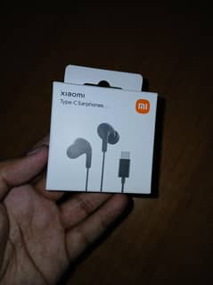 Xiaomi Type C Earphones wired Handsfree  black color