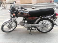 Honda CD70 black 2022 very good condition