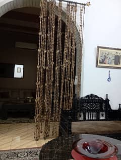 Wooden bead curtains