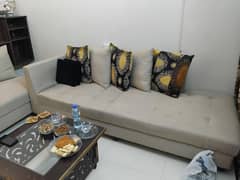 sofa with table