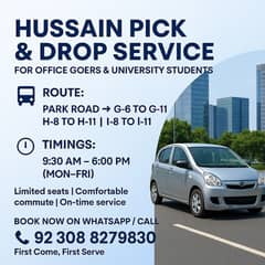 Hussain Pick & Drop Services - Islamabad