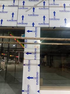 aluminium cladding sheet deluxe bond rocu bond and curtain wall glass