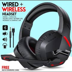Noice canceling wireless Bluetooth Gaming headphone