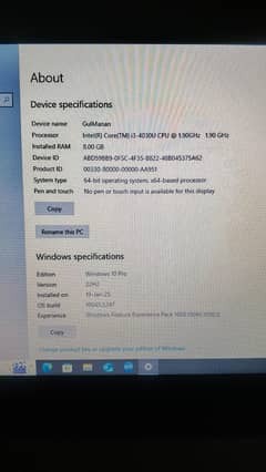 Core i3-4th  RAM: 8 128 ssd