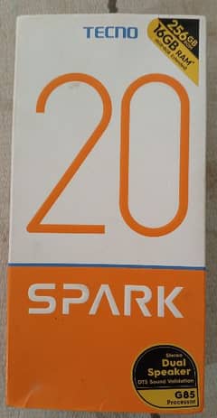 Tekno spark20 16/256gb with box