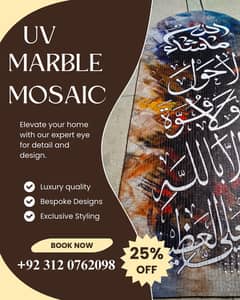 uv mosaic / marble mosaic / mosaic art work / UVmarble mosaic for sal