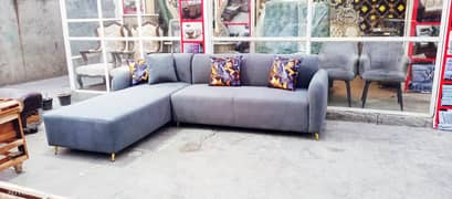 l shape corner sofa with boucle fabric