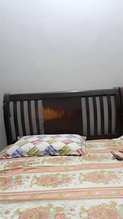 wooden single bed set