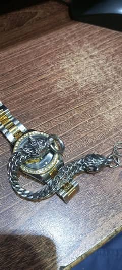 wolf braclet for men in a good material