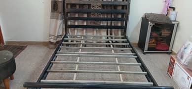 Iron Rod Bed with Mattress