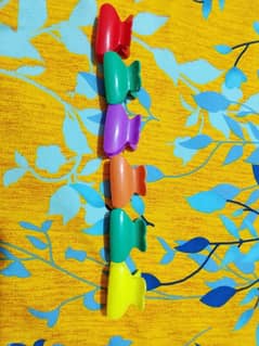 6 piece colourful hair clips or catchers