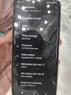vivo y20 4/64 condition 10/9 daba  genuine charger sath ha