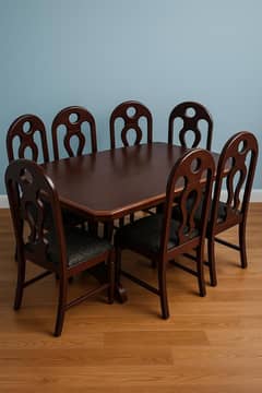 Urgent Sale 6-Seater Wooden Dining table and chairs-Elegant Durable