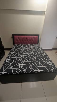 Wooden Bed with mattress