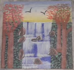 water fall painting