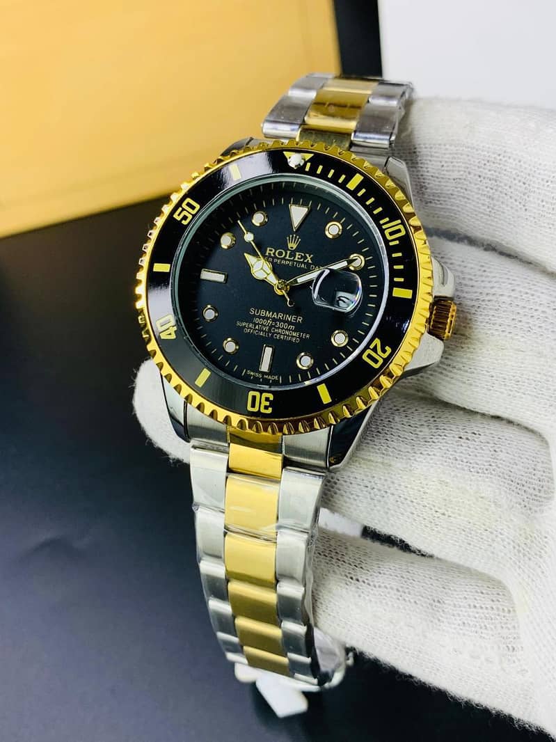 SUBMARINER Watch with working rotating bazel and working date with box 0