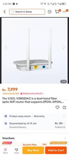 V. SOL Router Genuine device V280 2DAC