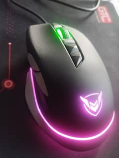 Black RGB gaming mouse