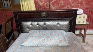 Single bed with 6 inch spring mattress