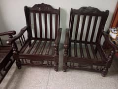 wooden sofa