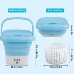 Washing Machine Portable, Mini Foldable Washer and Spin Dryer Small Fo