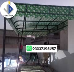 fiber glass sheet , fiber sheds (with materials ) / car parking sheds