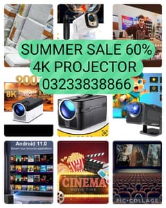 4k 8k  Android multimedia smart projector full hd