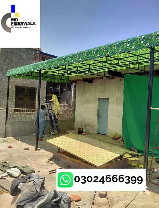 Fiber shades , fiberglass works, fiber glass sheds, Fiber Glass Shades 3