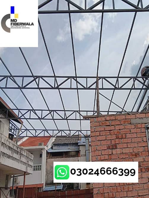 Fiber shades , fiberglass works, fiber glass sheds, Fiber Glass Shades 11