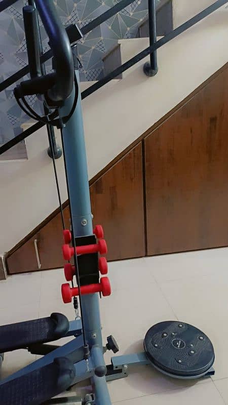 Stepper manual machine. . with swister and Bicep band  4 set dumbbell 1