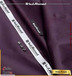 men's unstitched cotton plain suit