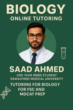 Online teaching services for FSC and MDCAT Biology