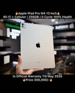 Apple iPad Pro M4 13 inch  256GB With Official warranty