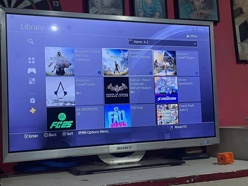 Ps4 pro 1 tb  with controller and all famous title in account 7