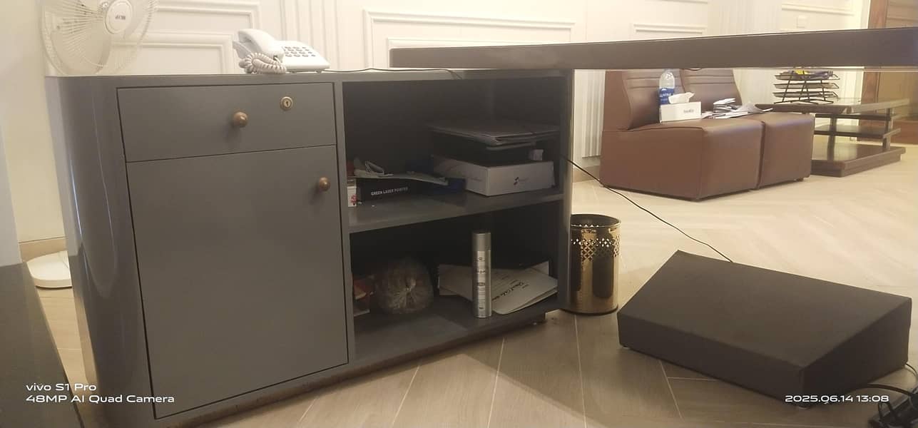 Office Executive Table with side table 1