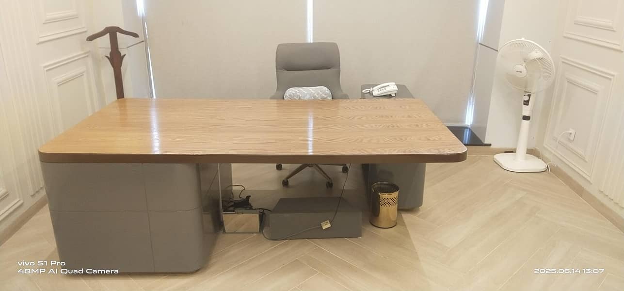 Office Executive Table with side table 2
