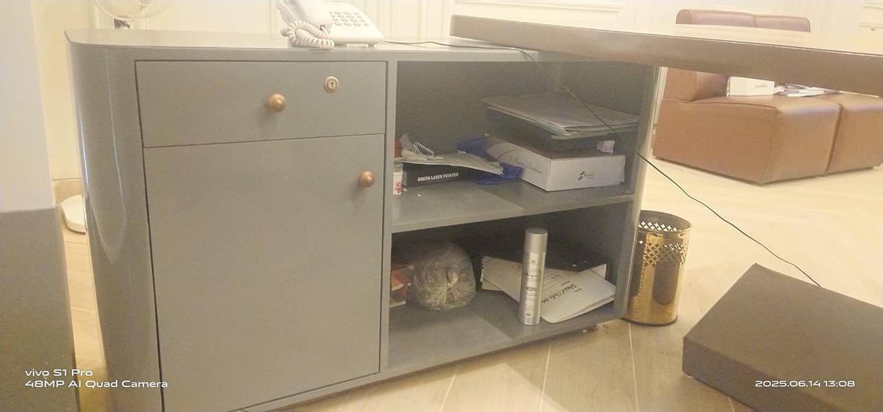 Office Executive Table with side table 4