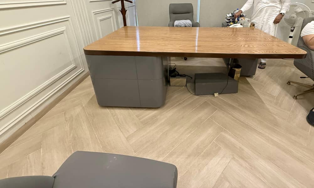 Office Executive Table with side table 8