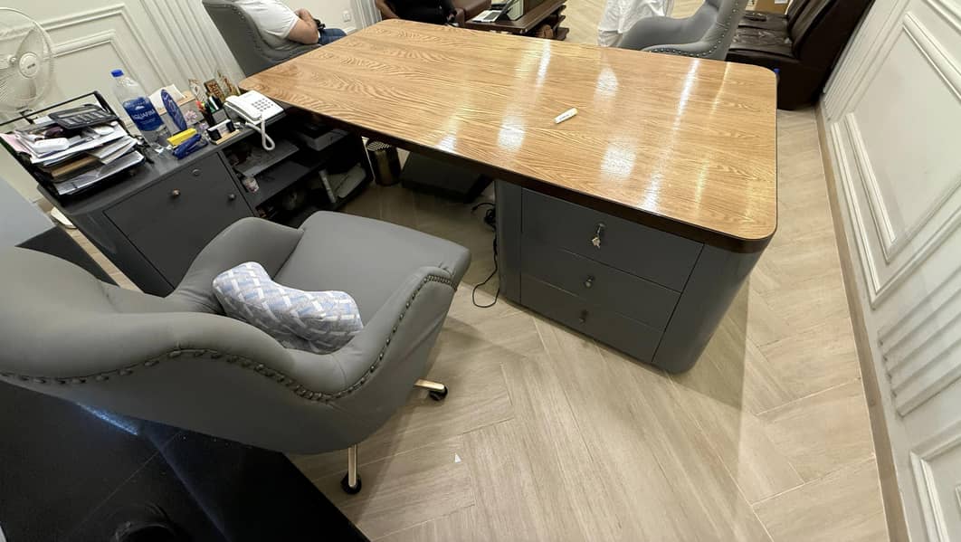 Office Executive Table with side table 9