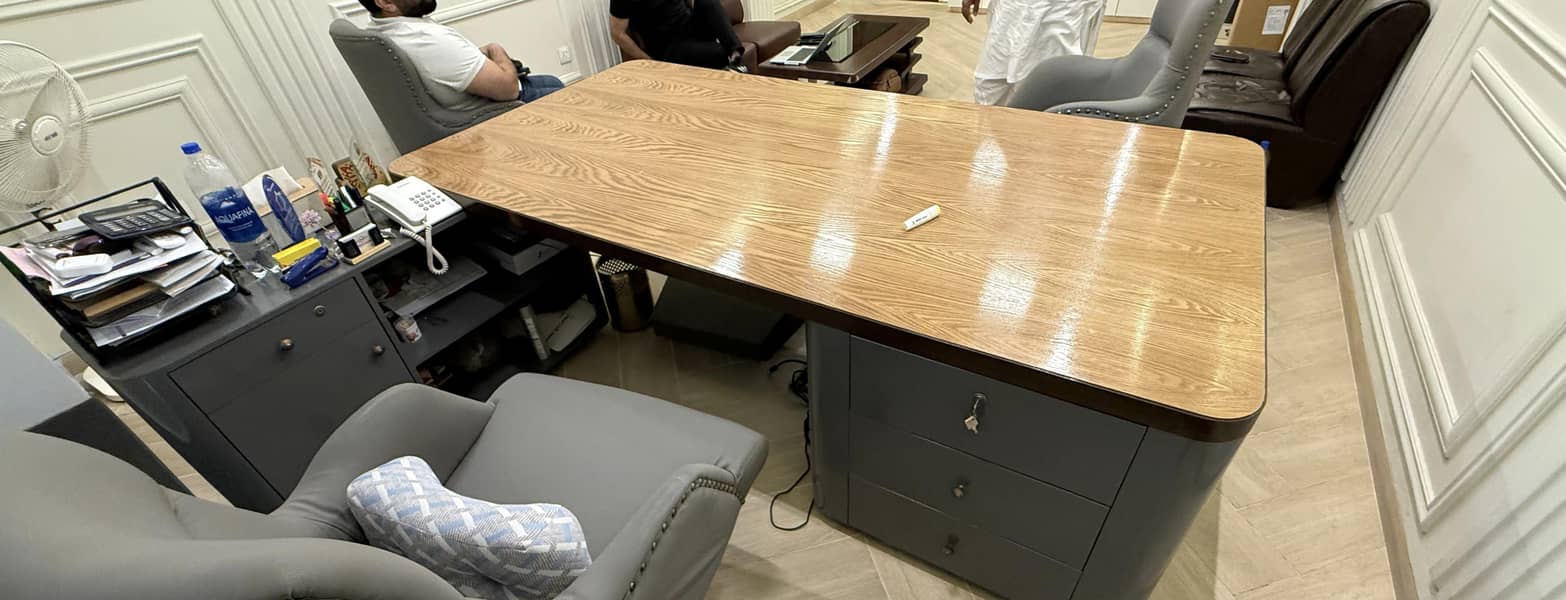 Office Executive Table with side table 10