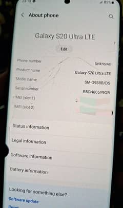 SAMSUNG S20 ULTRA OFICIAL PTA APROVE DUAL PHSICAL